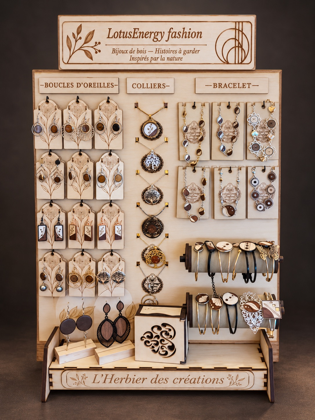 Grand présentoir de marché pour les bijoux femme Lotus Energy Fashion